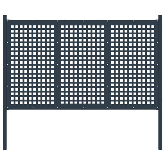 Berkfield Garden Fence Steel 177x150 cm Anthracite