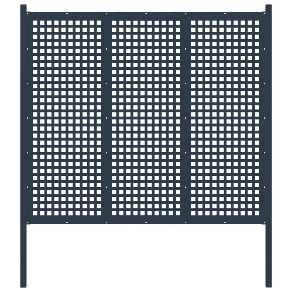 Berkfield Garden Fence Steel 177x200 cm Anthracite
