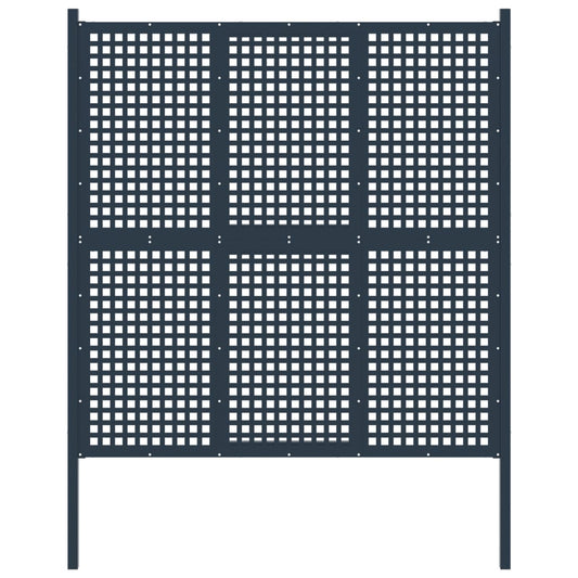 Berkfield Garden Fence Steel 177x225 cm Anthracite