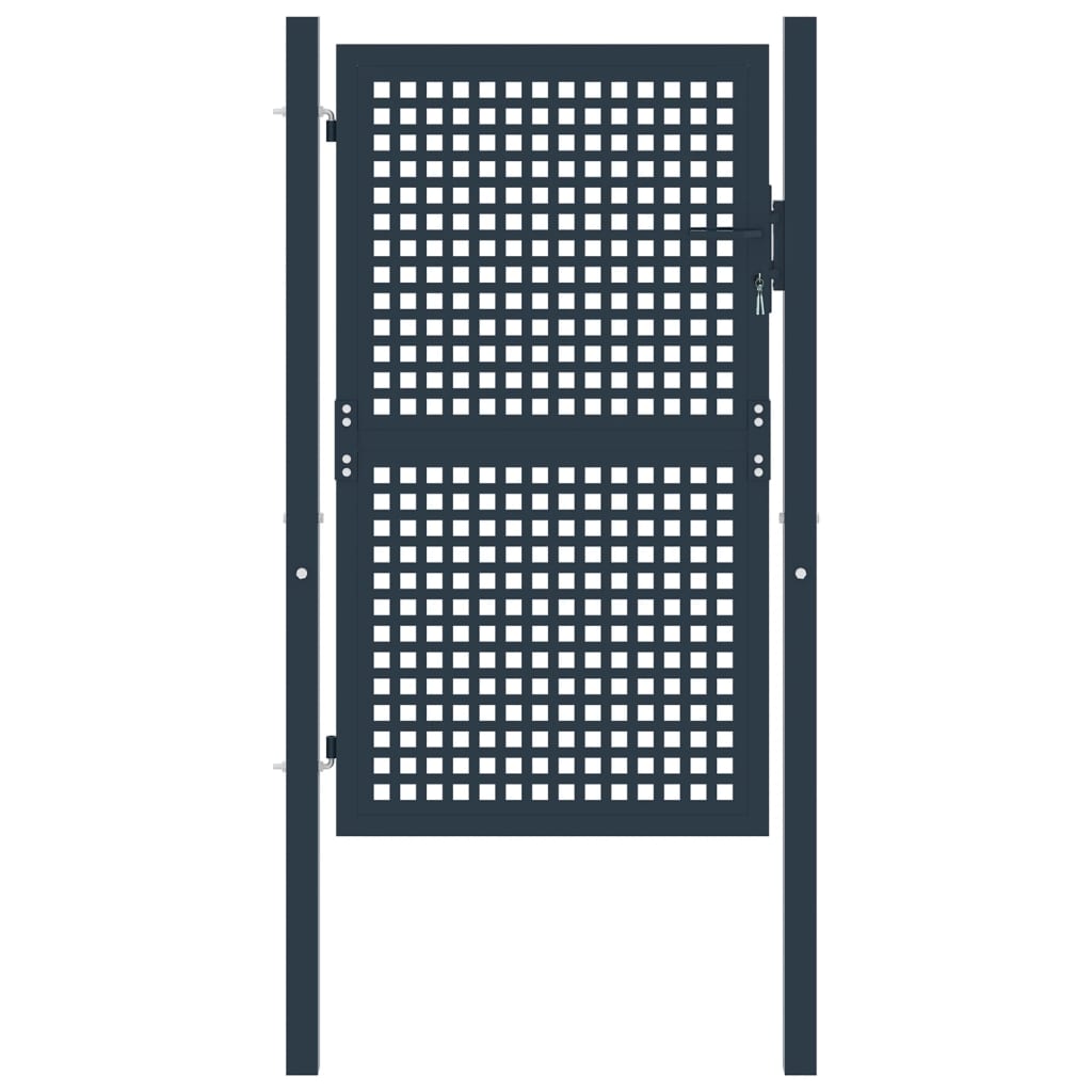 Berkfield Fence Gate Anthracite 102x200 cm Steel