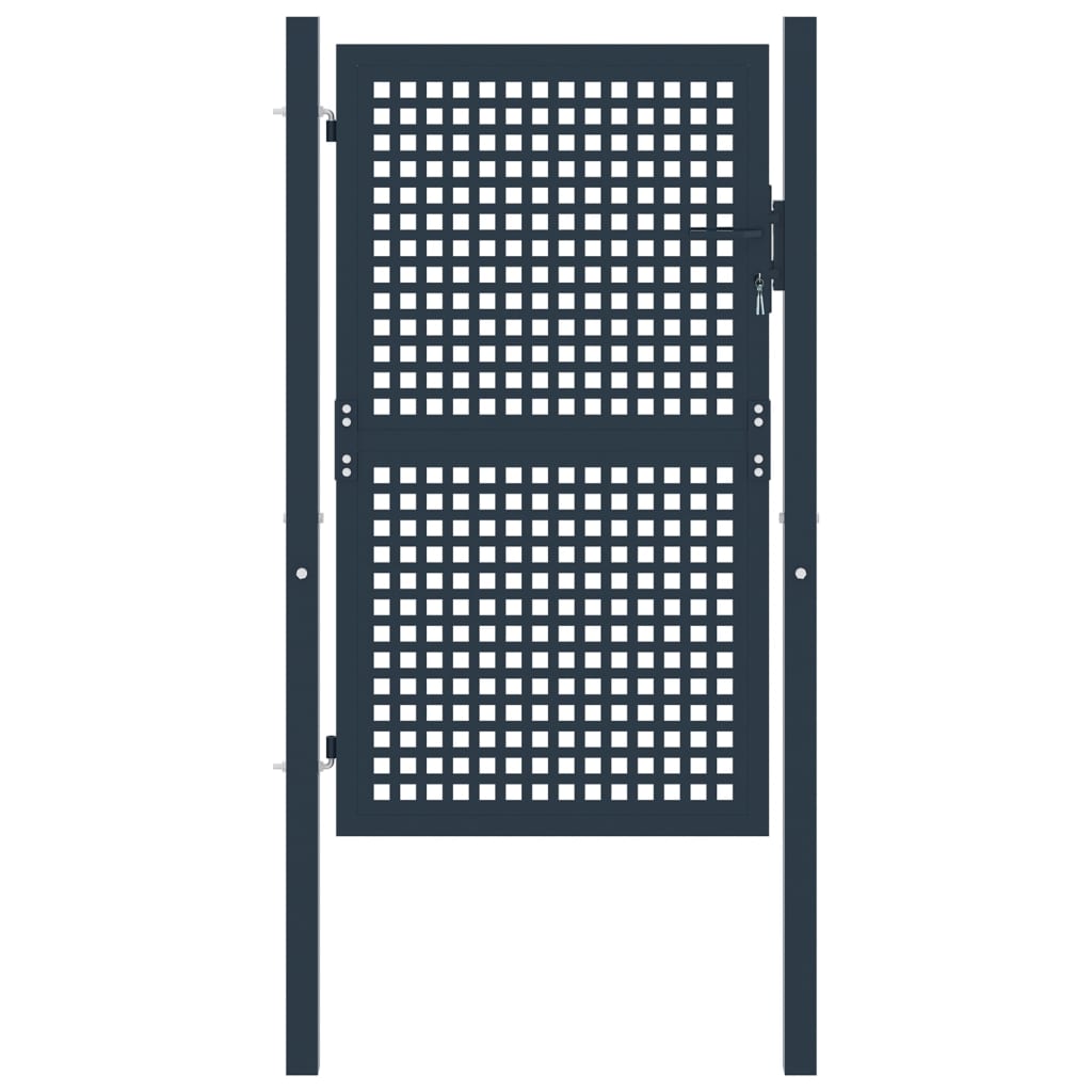 Berkfield Fence Gate Anthracite 102x225 cm Steel