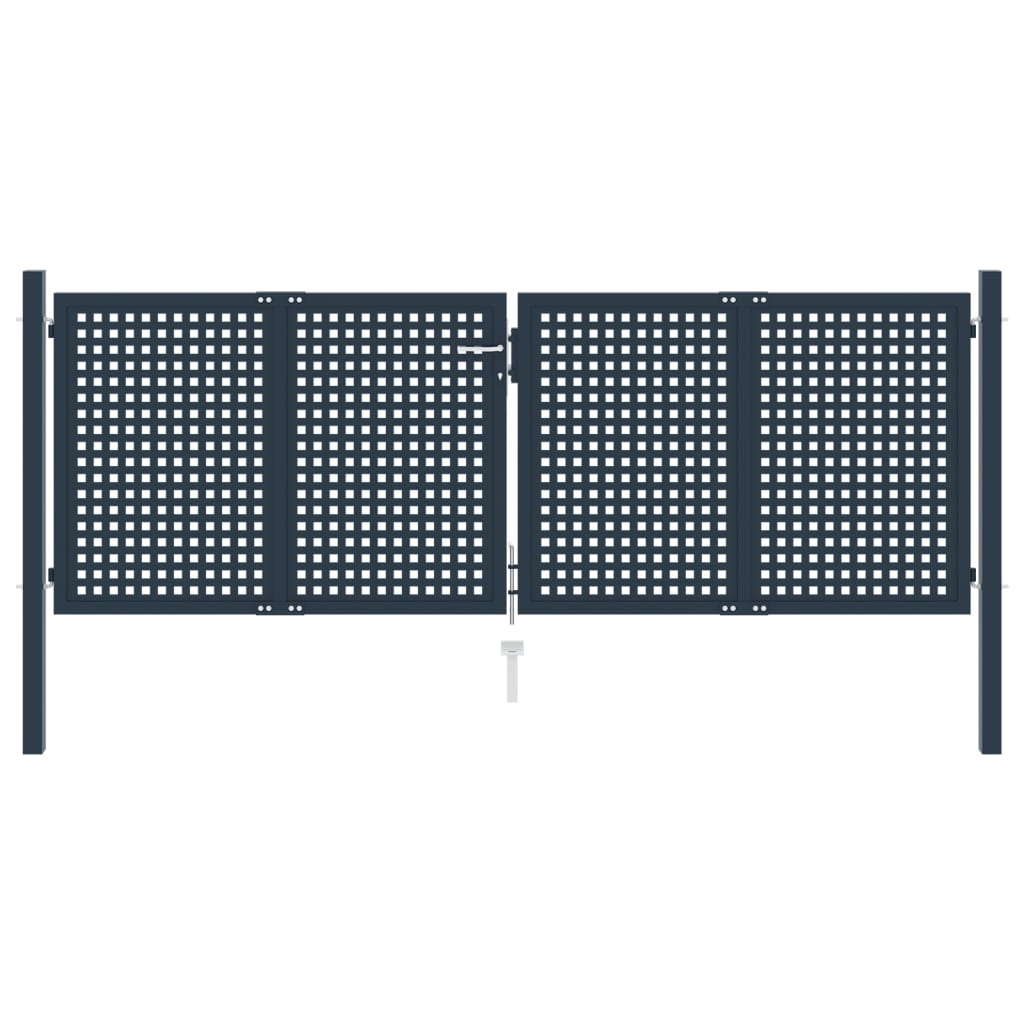 Berkfield Fence Gate Anthracite 306x150 cm Steel