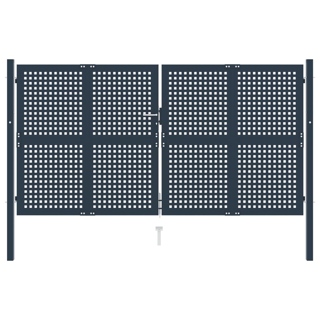 Berkfield Fence Gate Anthracite 306x200 cm Steel