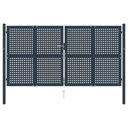Berkfield Fence Gate Anthracite 306x200 cm Steel