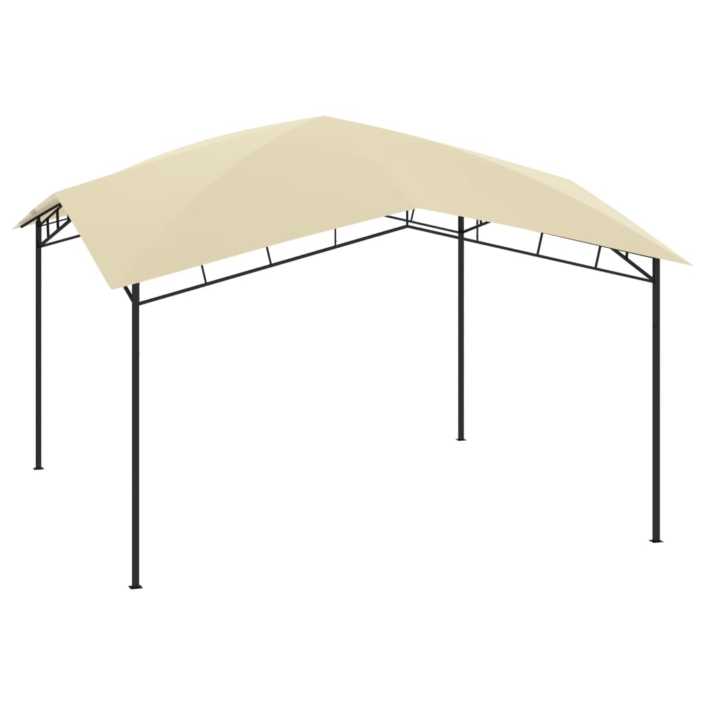 Berkfield Garden Gazebo 4x4x2.9 m Cream 180g/m�__