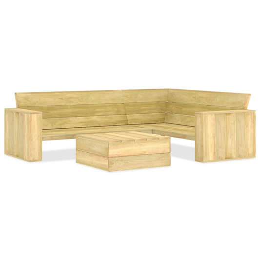 Berkfield 2 Piece Garden Lounge Set Impregnated Pinewood