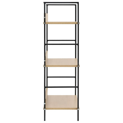 Berkfield 3-Layer Book Shelf Oak 60x27.6x90.5 cm Engineered Wood