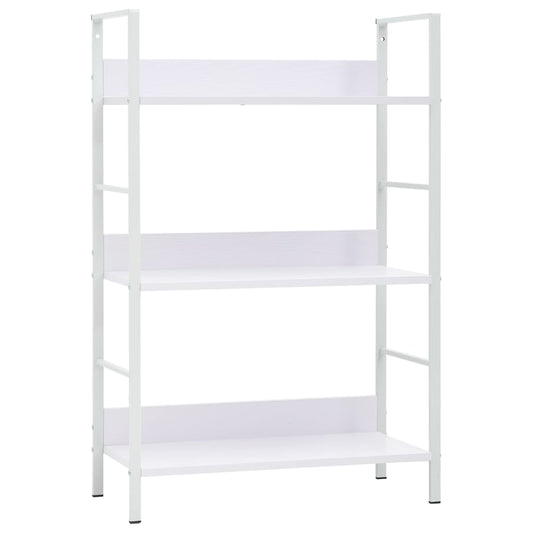 Berkfield 3-Layer Book Shelf White 60x27.6x90.5 cm Engineered Wood