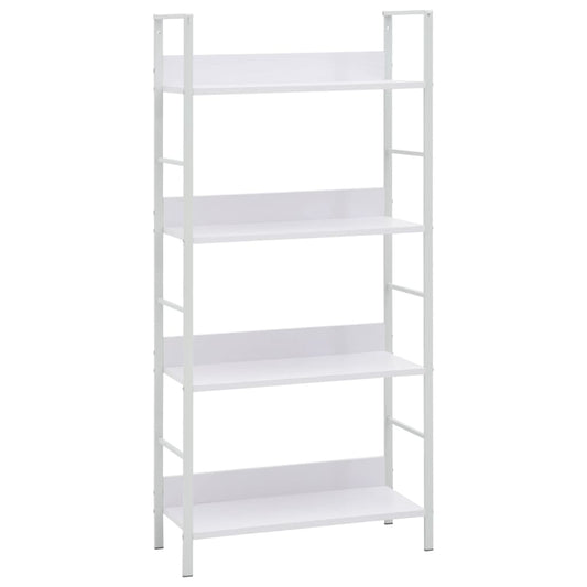 Berkfield 4-Layer Book Shelf White 60x27.6x124.5 cm Engineered Wood