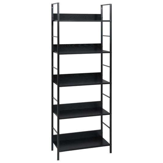 Berkfield 5-Layer Book Shelf Black 60x27.6x158.5 cm Engineered Wood