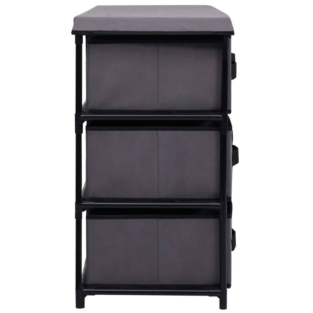Berkfield Storage Cabinet with 6 Drawers 55x29x55 cm Grey Steel