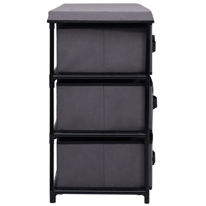 Berkfield Storage Cabinet with 6 Drawers 55x29x55 cm Grey Steel