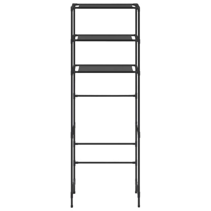 Berkfield 3-Tier Storage Rack over Toilet Black 53x28x169 cm