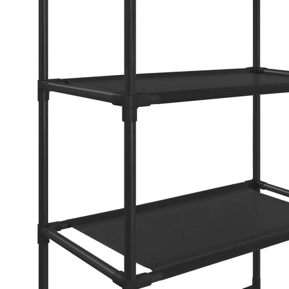 Berkfield 3-Tier Storage Rack over Toilet Black 53x28x169 cm