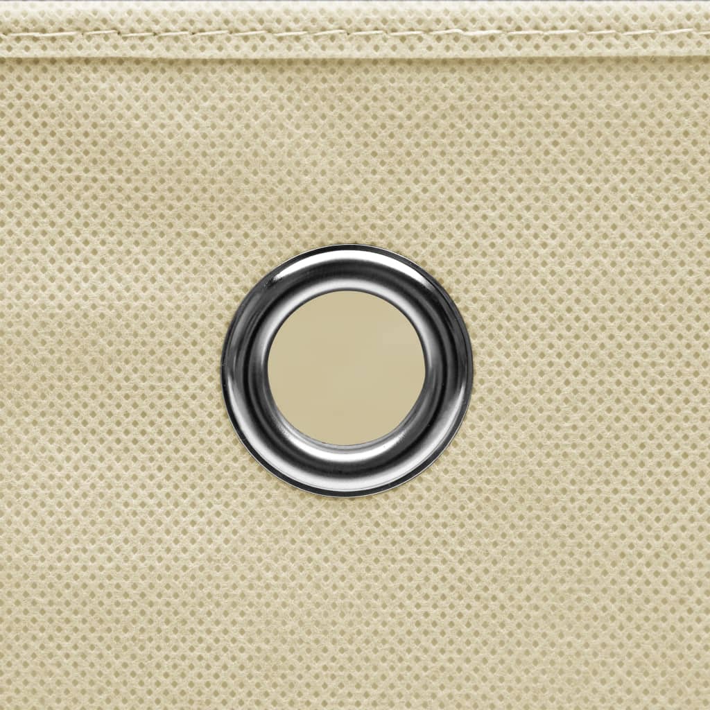 Berkfield Storage Boxes 4 pcs Cream 32x32x32 cm Fabric
