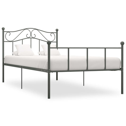 Berkfield Bed Frame Grey Metal 90x200 cm