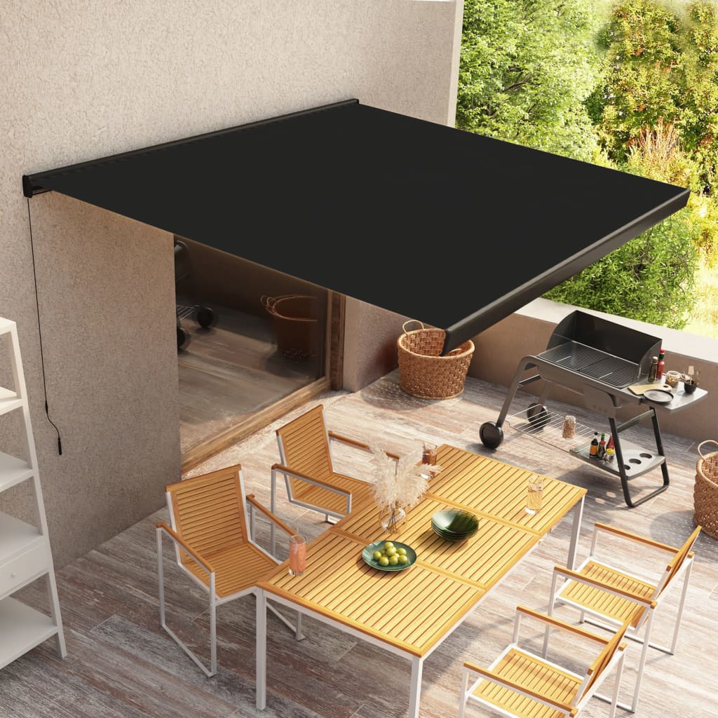 Berkfield Manual Cassette Awning 350x250 cm Anthracite