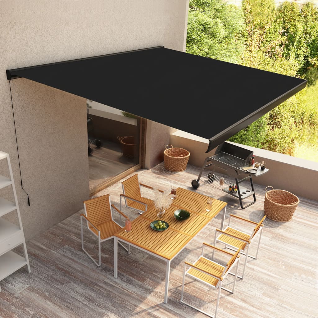 Berkfield Manual Cassette Awning 400x300 cm Anthracite