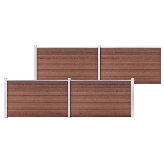 Berkfield Garden Fence WPC 699x106 cm Brown