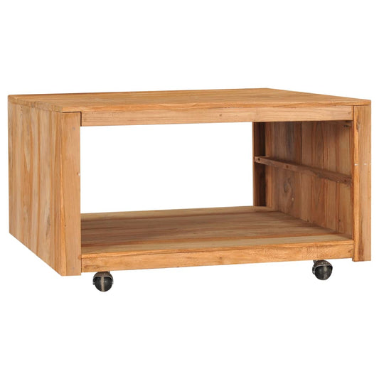 Berkfield Coffee Table 80x80x40 cm Solid Teak Wood