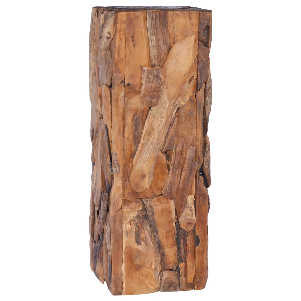 Berkfield Side Table 30x30x80 cm Solid Teak Wood