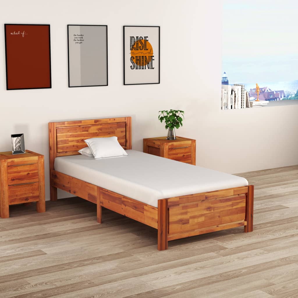 Berkfield Bed Frame Solid Acacia Wood 100x200 cm