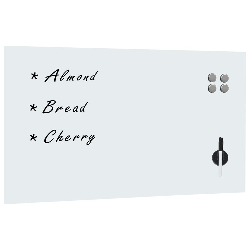 Berkfield Wall Mounted Magnetic Board Glass 120x60 cm