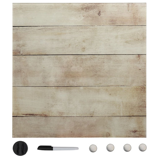 Berkfield Wall Mounted Magnetic Board Glass 60x60 cm