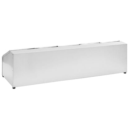 Berkfield Gastronorm Container Holder with 5 GN 1/6 Pan Stainless Steel