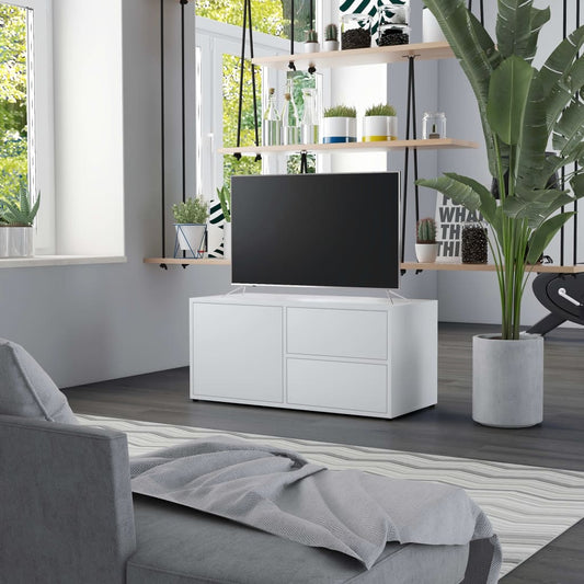 Berkfield TV Cabinet White 80x34x36 cm Engineered Wood