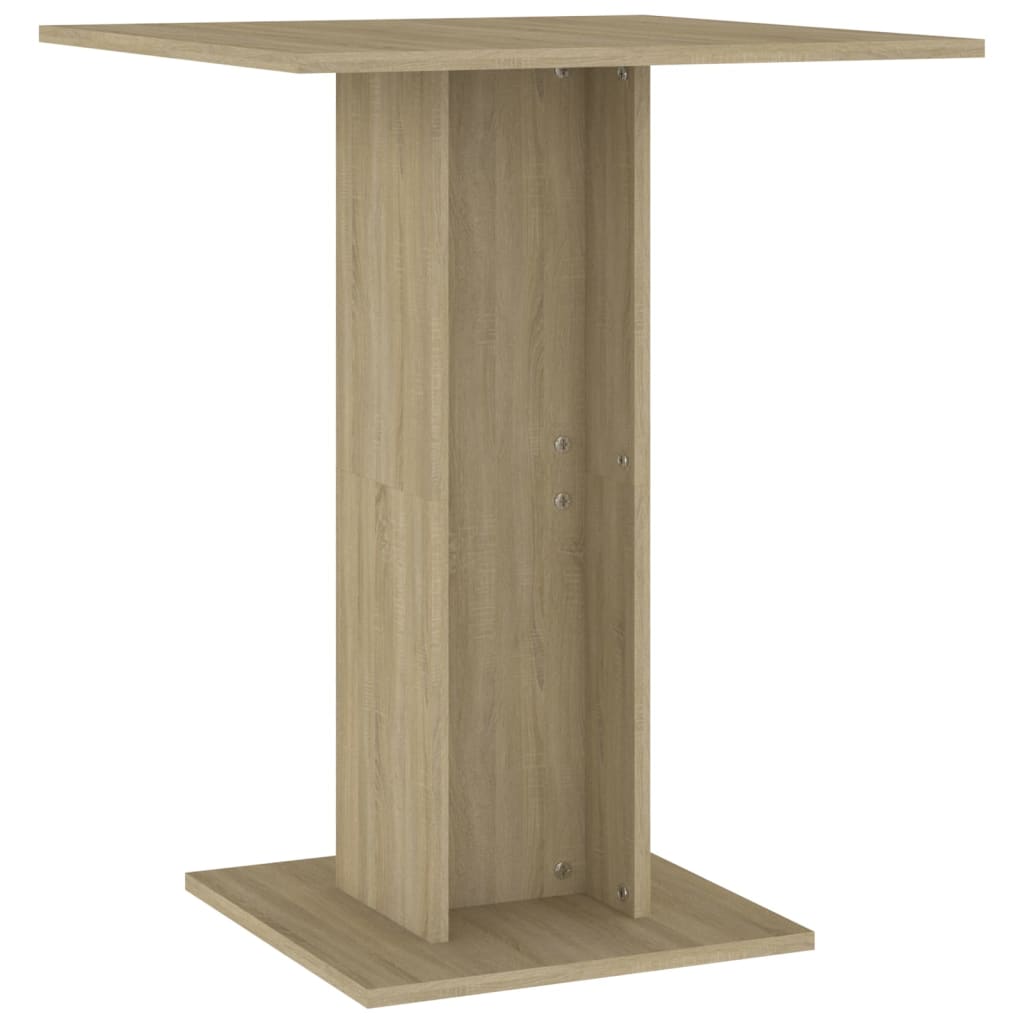 Berkfield Bistro Table Sonoma Oak 60x60x75 cm Engineered Wood