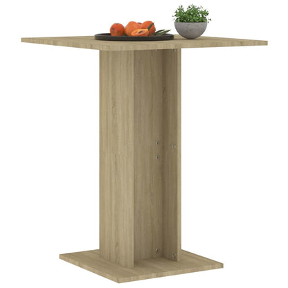 Berkfield Bistro Table Sonoma Oak 60x60x75 cm Engineered Wood
