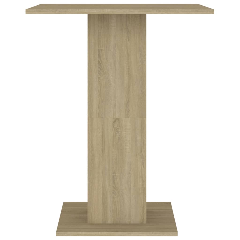 Berkfield Bistro Table Sonoma Oak 60x60x75 cm Engineered Wood