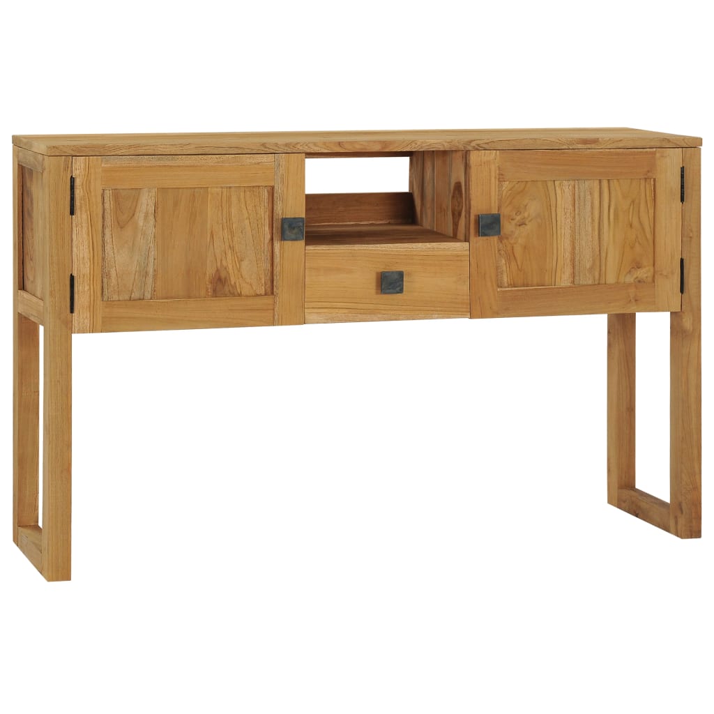Berkfield Console Table 120x32x75 cm Solid Teak Wood