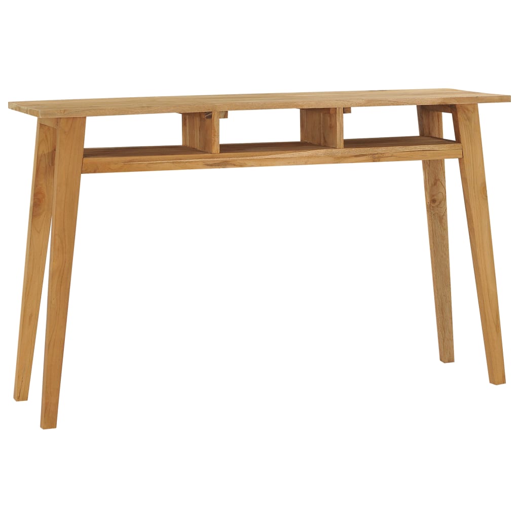 Berkfield Console Table 120x35x75 cm Solid Teak Wood