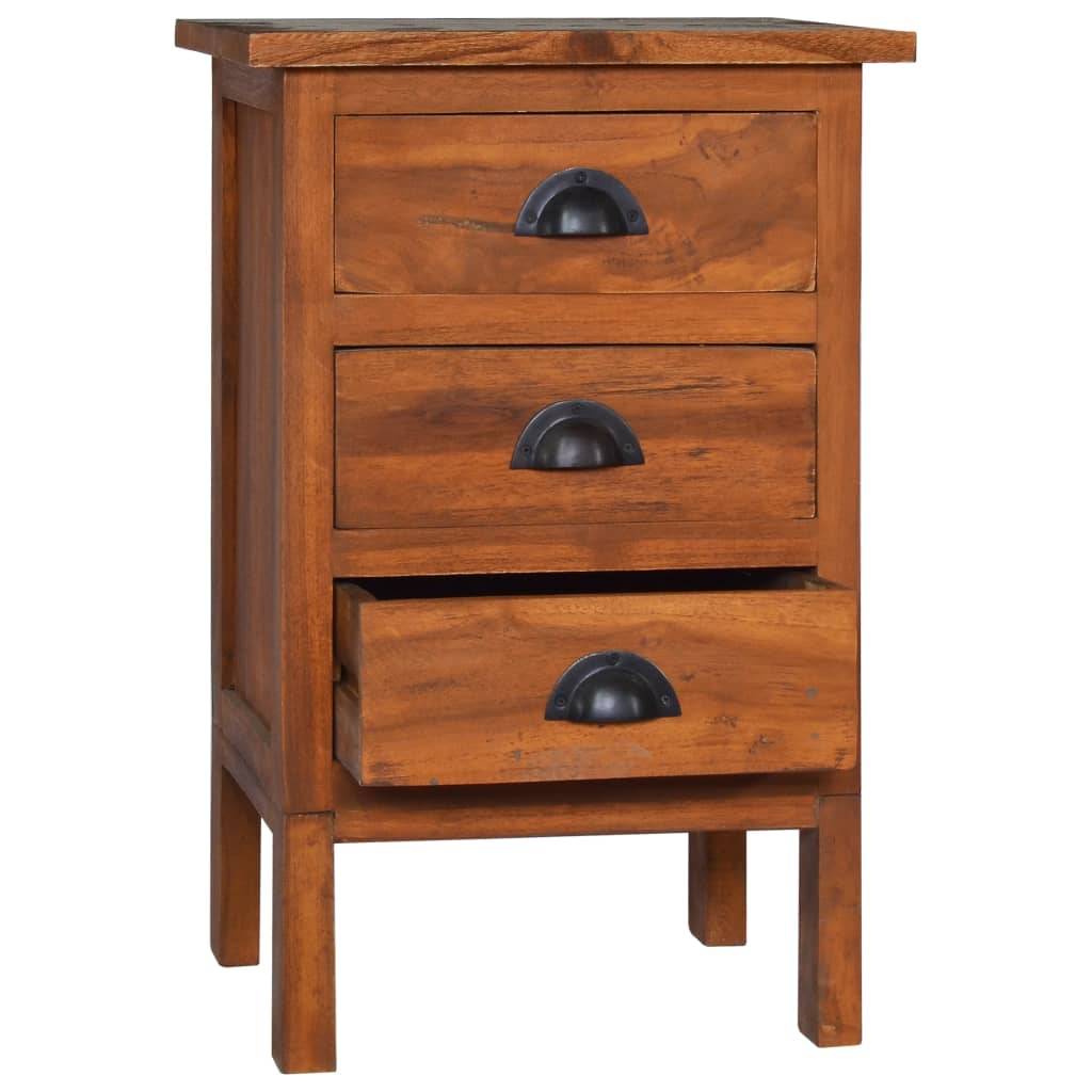 Berkfield Bedside Cabinet 40x35x60 cm Solid Teak Wood