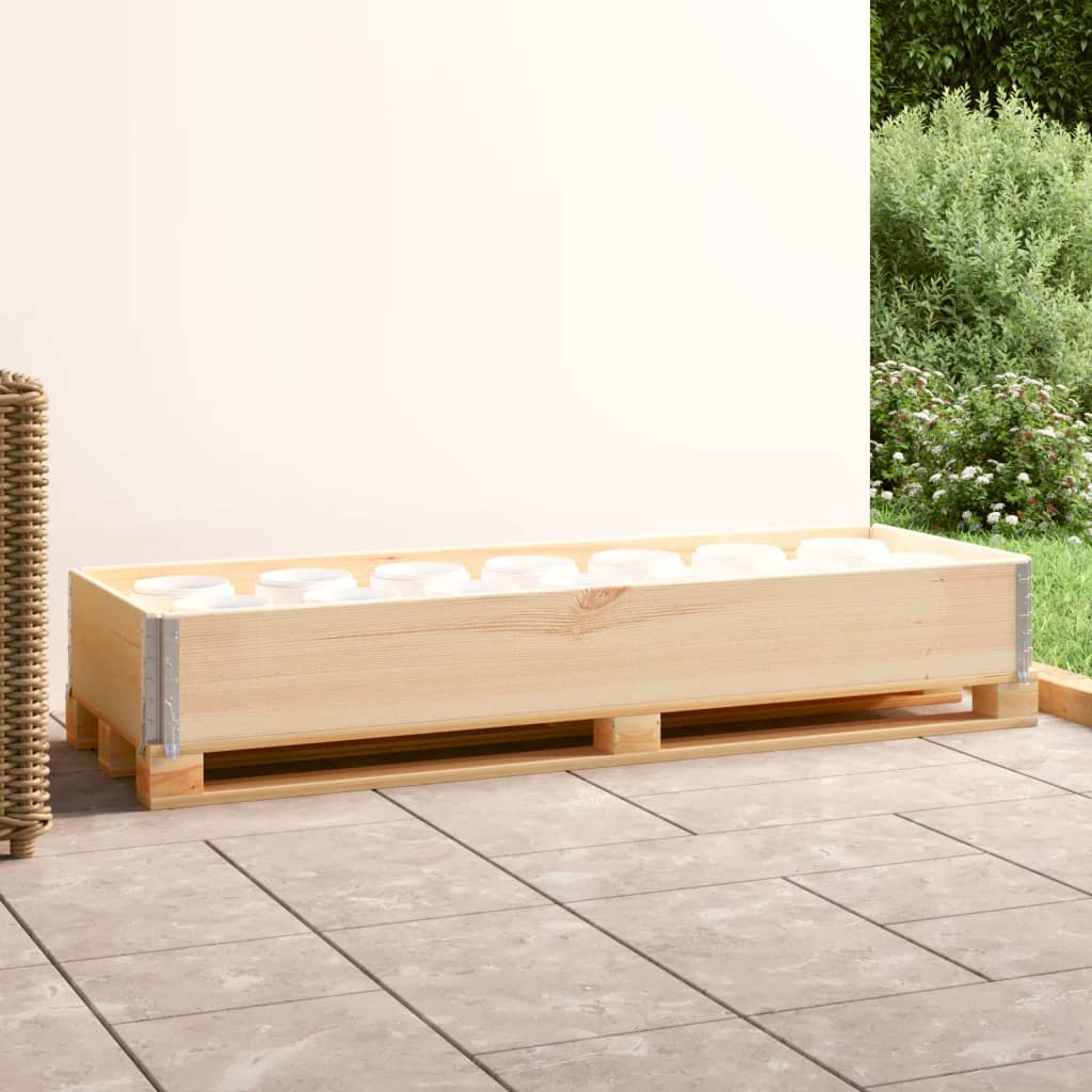 Berkfield Pallet Collar 50x150 cm Solid Pine Wood