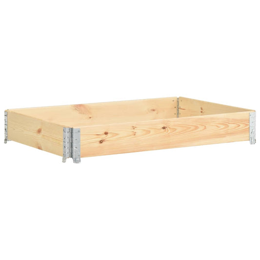 Berkfield Pallet Collar 100x150 cm Solid Pine Wood