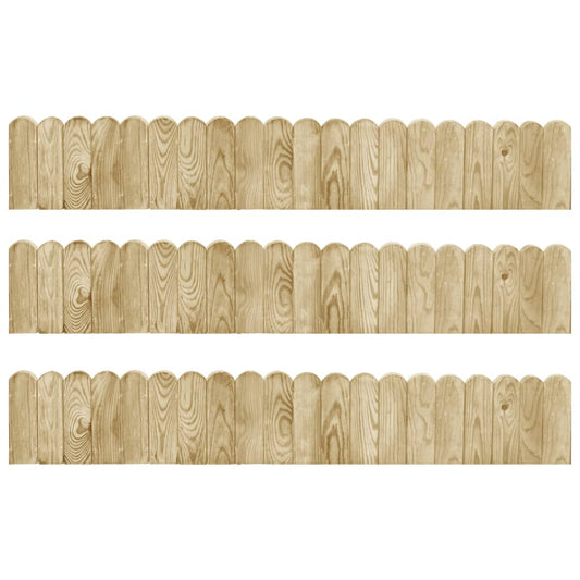 Berkfield Border Rolls 3 pcs 120 cm Impregnated Pinewood