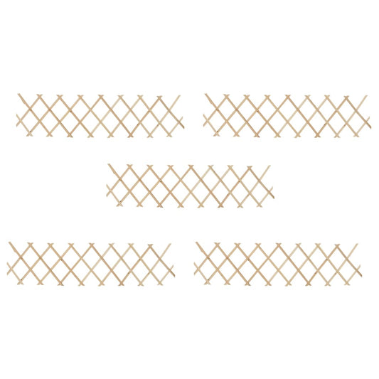 Berkfield Trellis Fences 5 pcs Firwood 180x30 cm