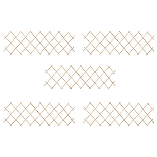 Berkfield Trellis Fences 5 pcs Firwood 180x60 cm