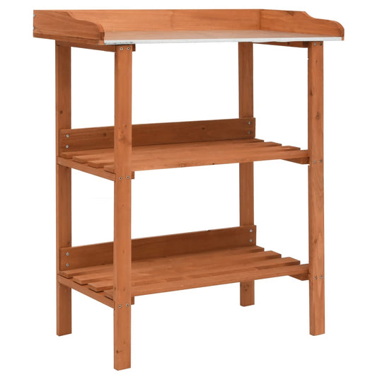 Berkfield Plant Stand 76x37x89 cm Firwood