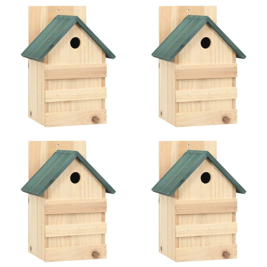 Berkfield Bird Houses 4 pcs 23x19x33 cm Firwood