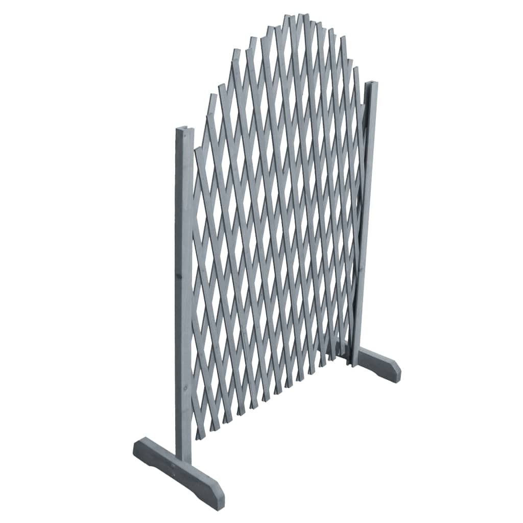 Berkfield Trellis Fence Solid Firwood 1.8x1 m Grey