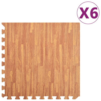Berkfield Floor Mats 6 pcs Wood Grain 2.16 _�Š__�� EVA Foam