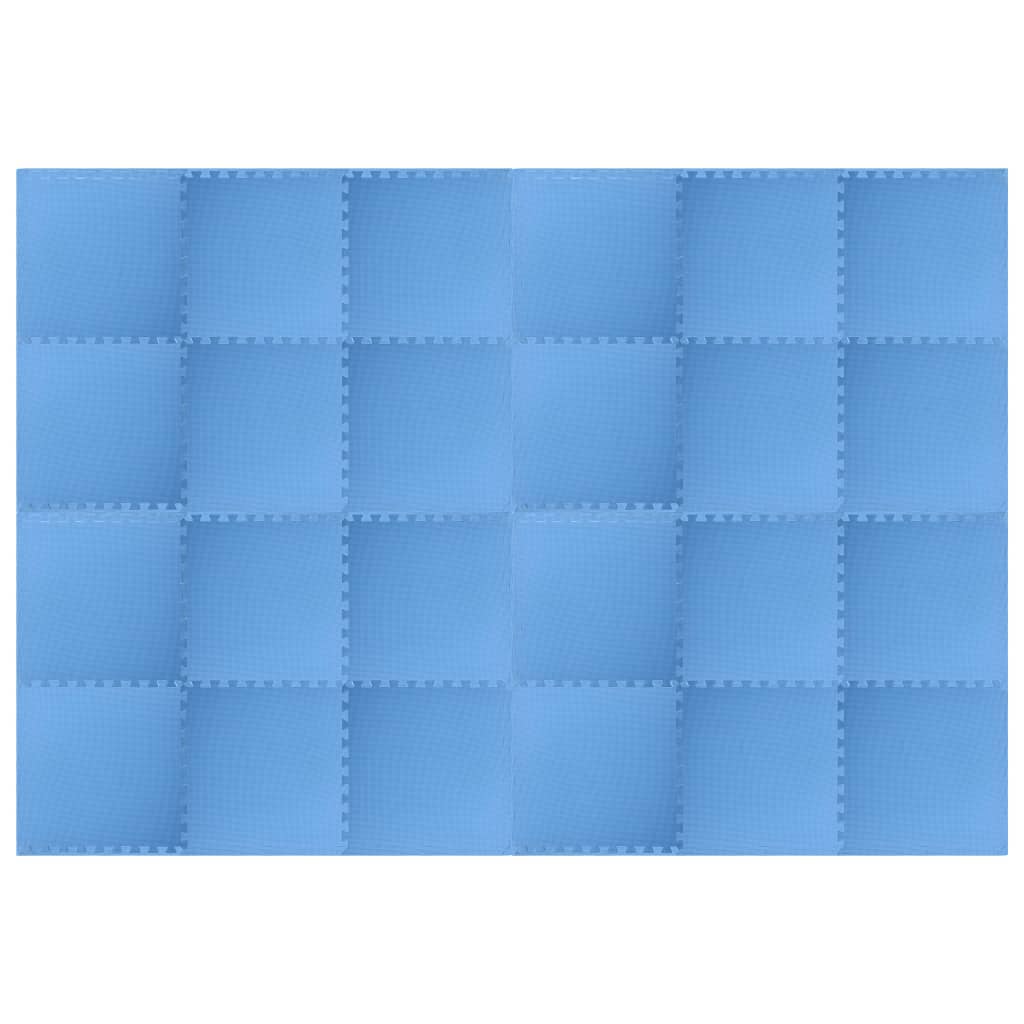 Berkfield Floor Mats 24 pcs 8.64 _�Š__�� EVA Foam Blue