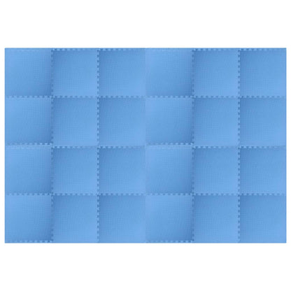 Berkfield Floor Mats 24 pcs 8.64 _�Š__�� EVA Foam Blue