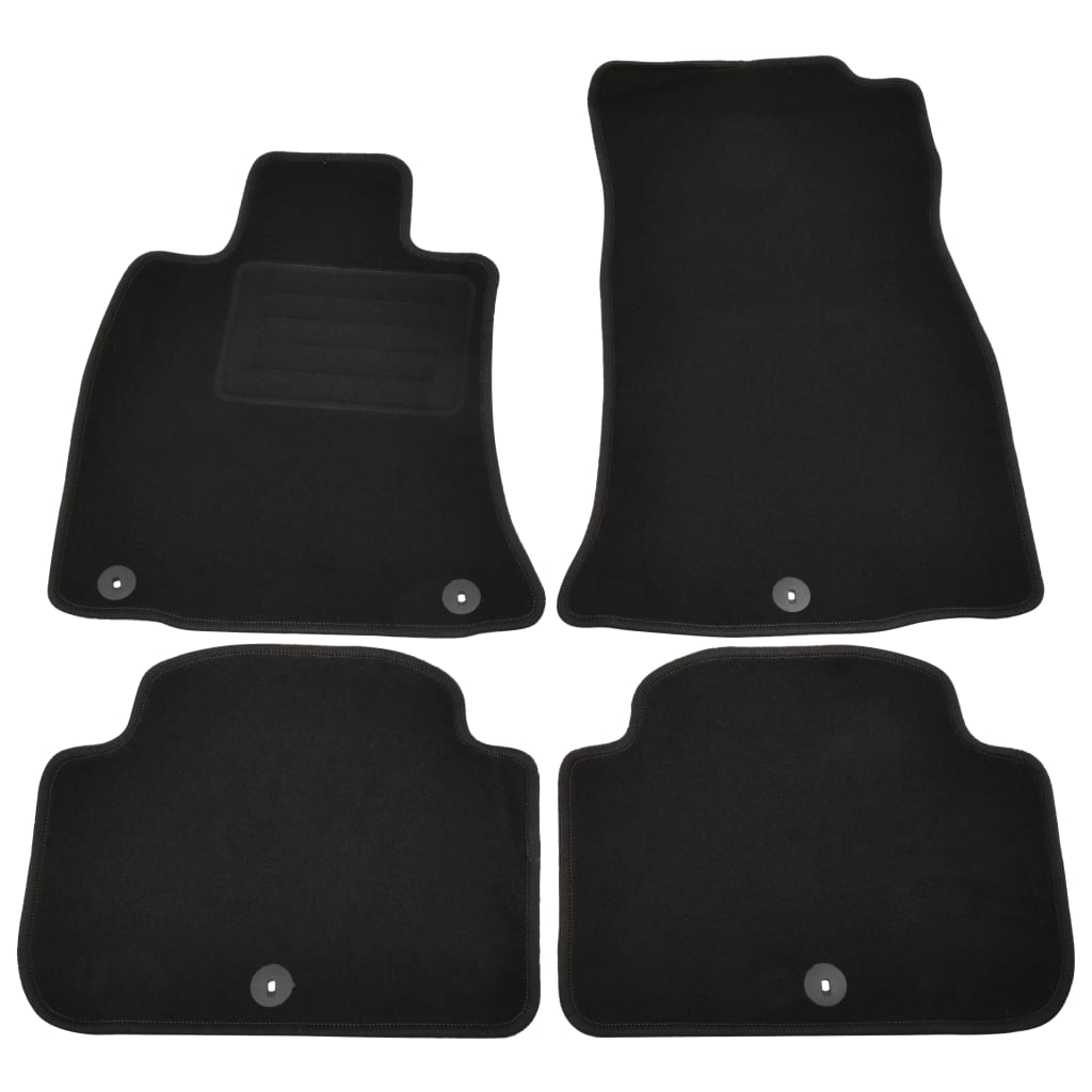 Berkfield 4 Piece Car Mat Set for Kia Stinger (CK)