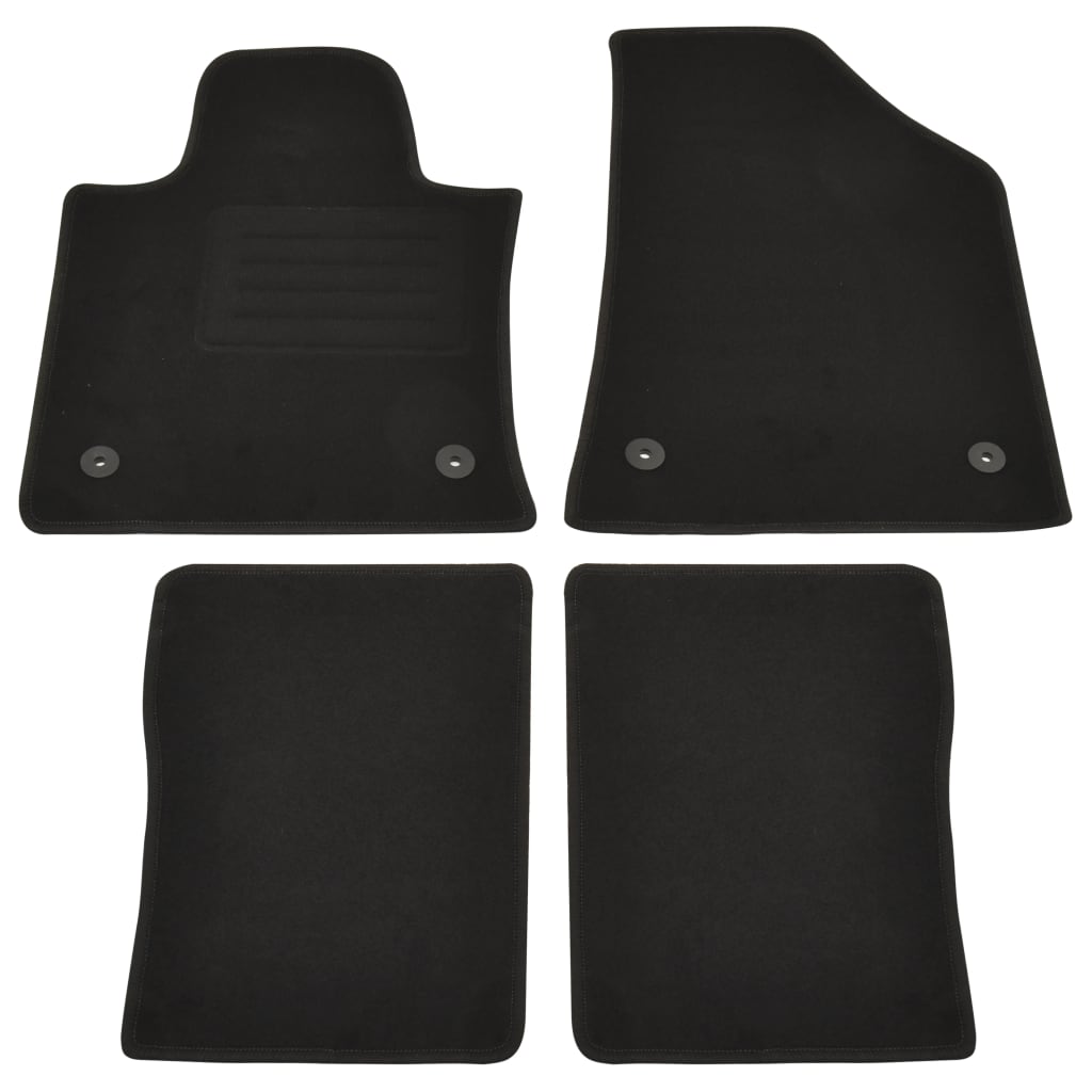 Berkfield 4 Piece Car Mat Set for Ssang Yong Korando
