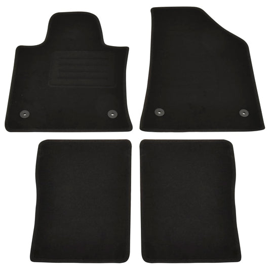 Berkfield 4 Piece Car Mat Set for Ssang Yong Korando